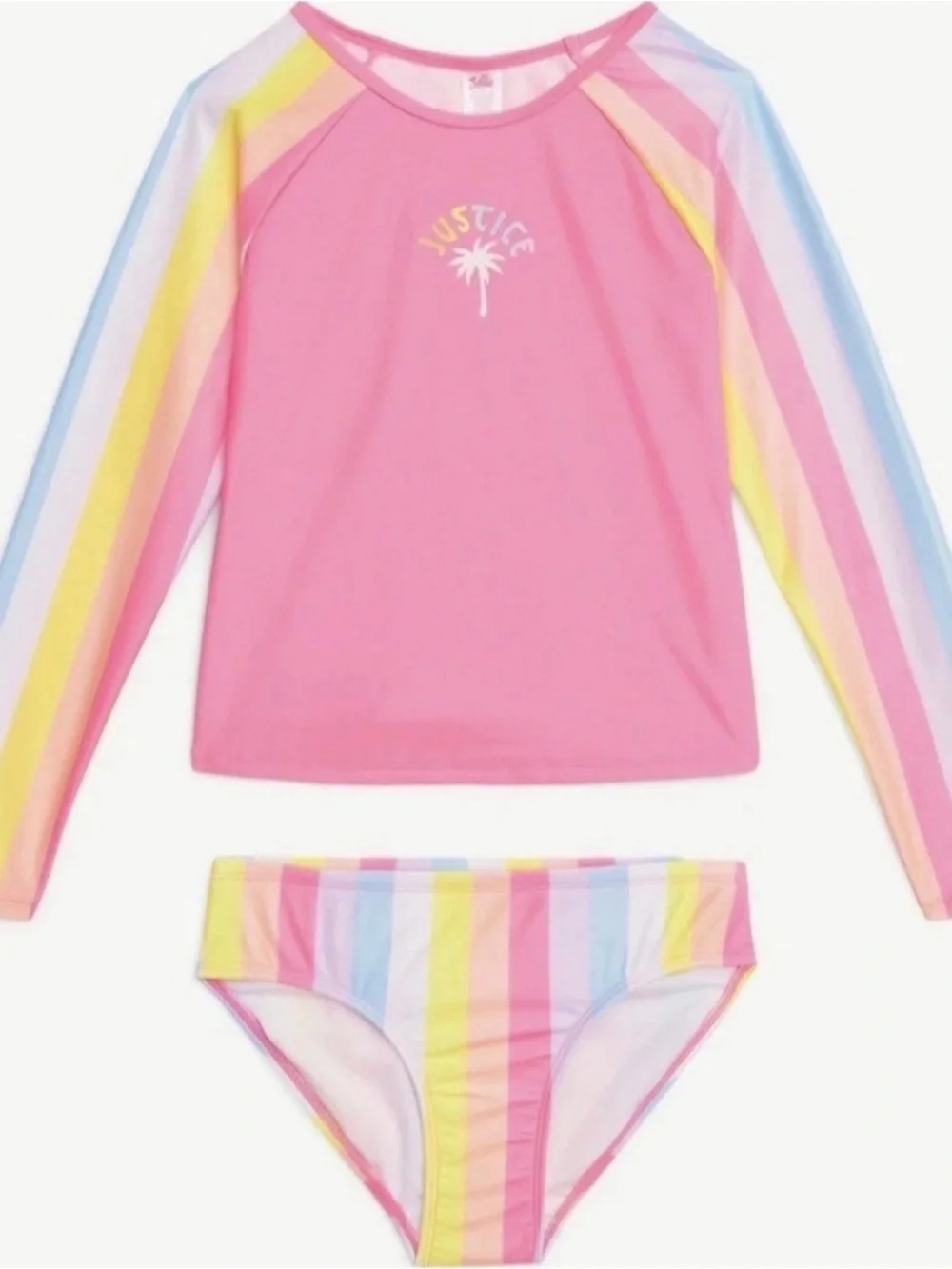 Justice pink bathing